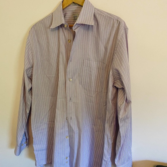Lilac Striped Oversized Button Down - Picture 5 of 7